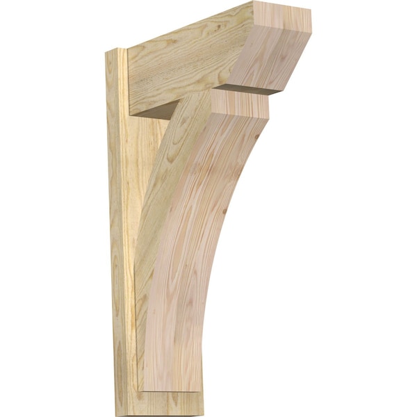 Ekena Millwork Thorton Slat Rough Sawn Outlooker, Douglas Fir, 8"W x 20"D x 32"H OUT08X20X32THR06RDF - main